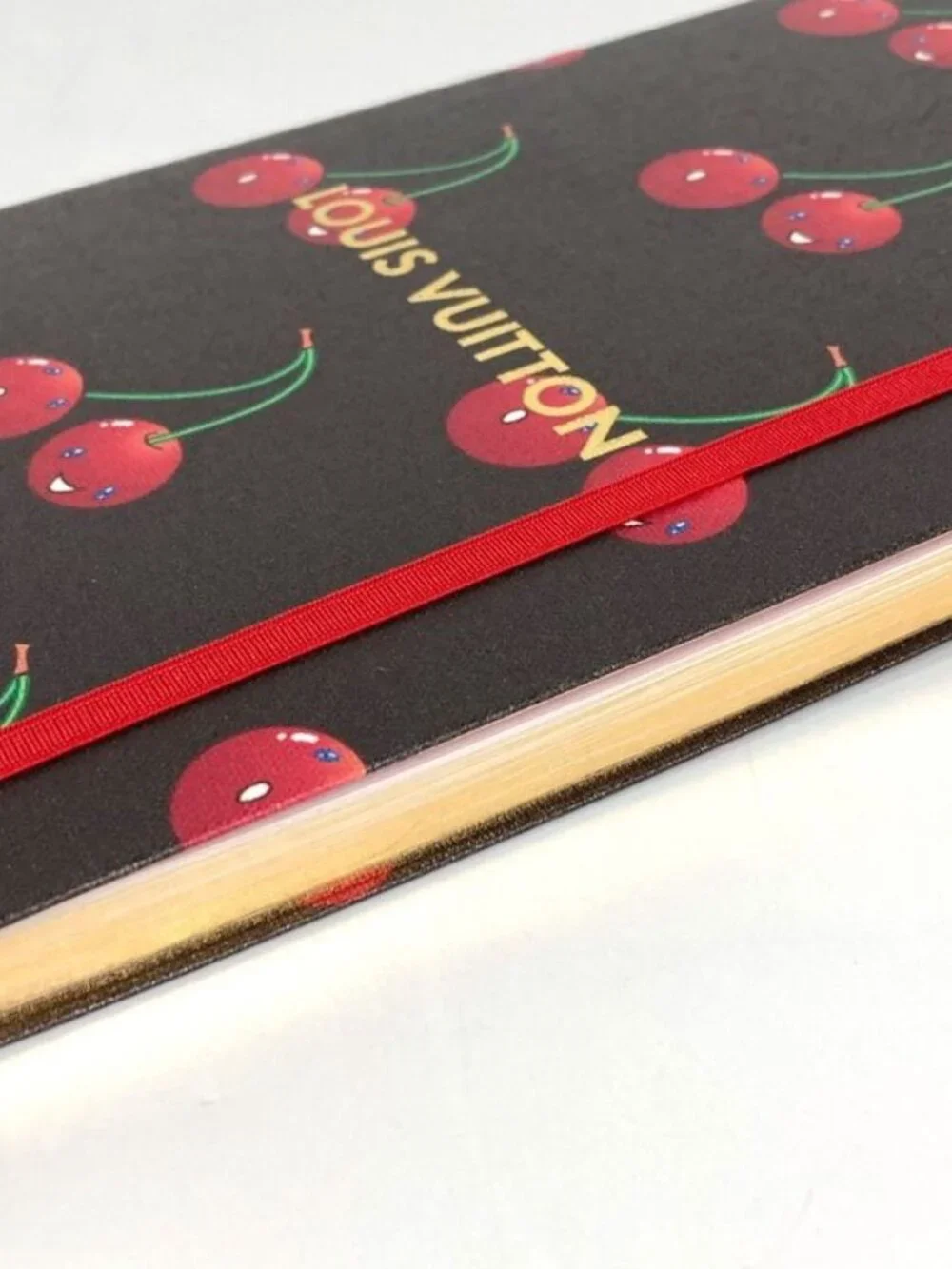 Louis Vuitton Notebook MM Jane Cherry Gi1371 Paper Brown